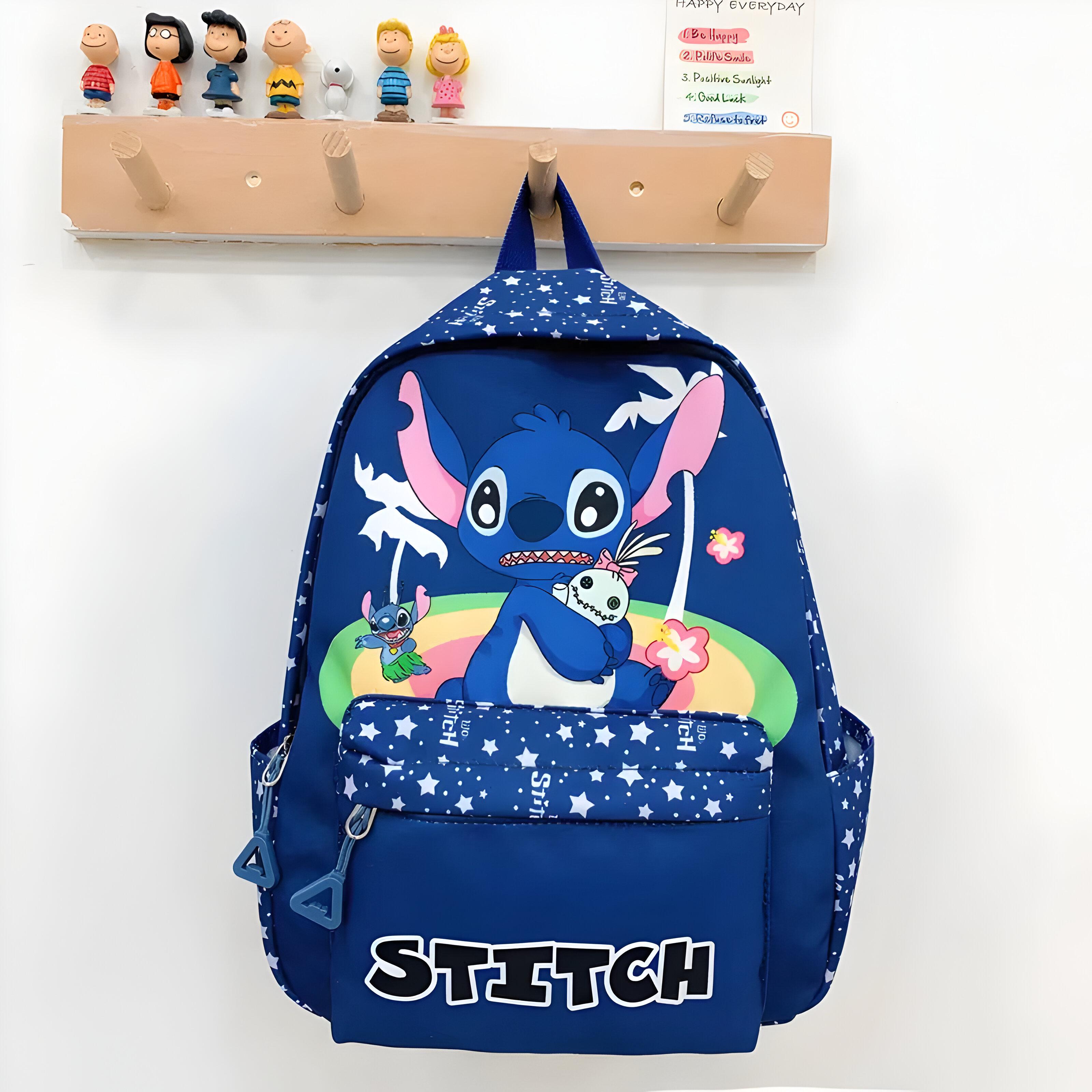 Рюкзак детский повседневный Стич 31х23х12 см Голубой (25-53) - фото 2 Рюкзак детский повседневный Стич 31х23х12 см Голубой (25-53) - фото 2