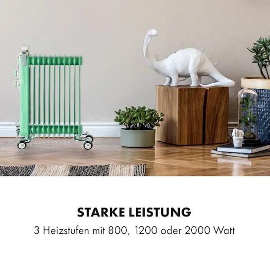 Масляний радіатор KLARSTEIN Thermaxx Retroheat 2500 W (10035081) - фото 8