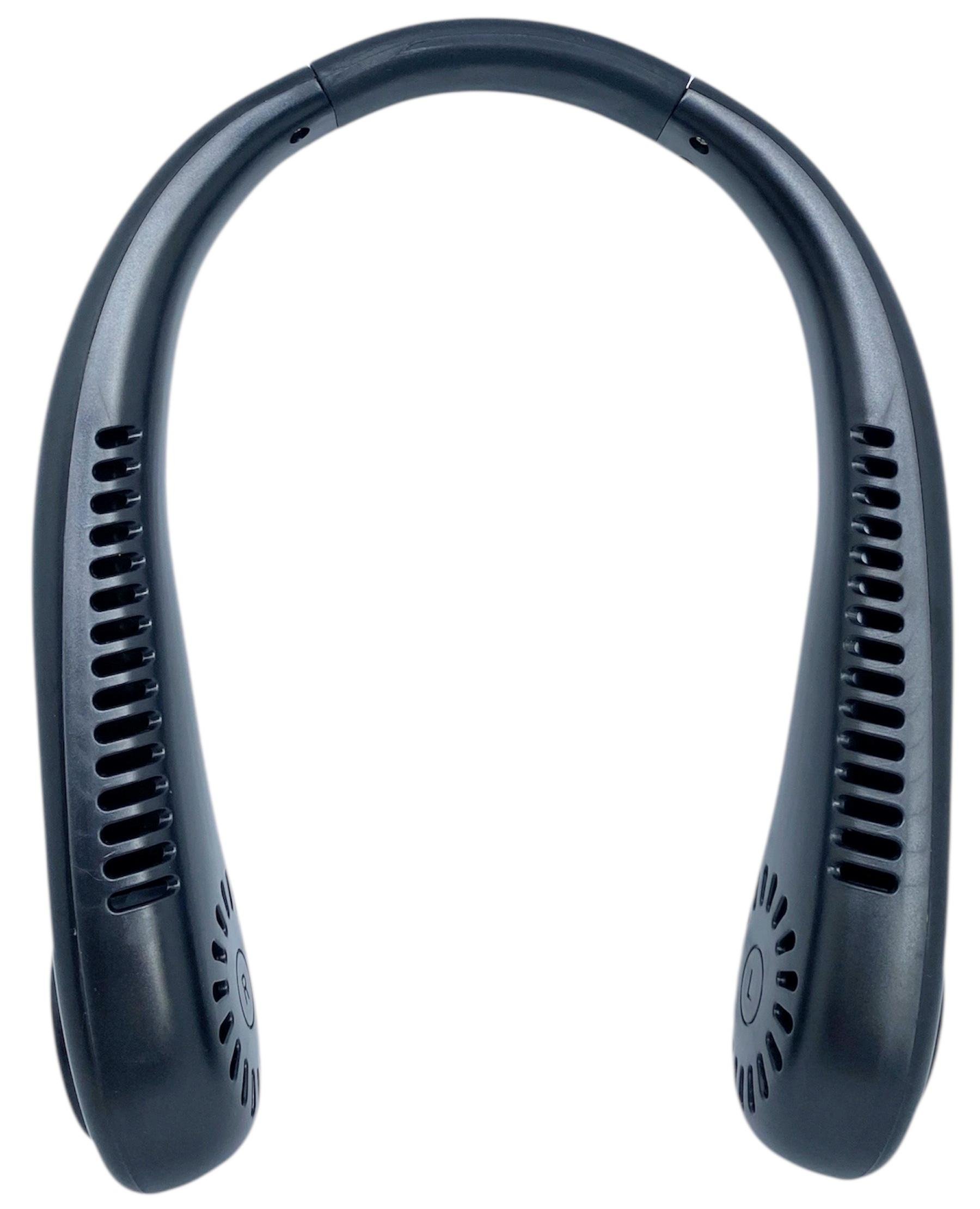 Вентилятор на шею Neck Fan USВ на аккумуляторе двойной Черный Вентилятор на шею Neck Fan USВ на аккумуляторе двойной Черный