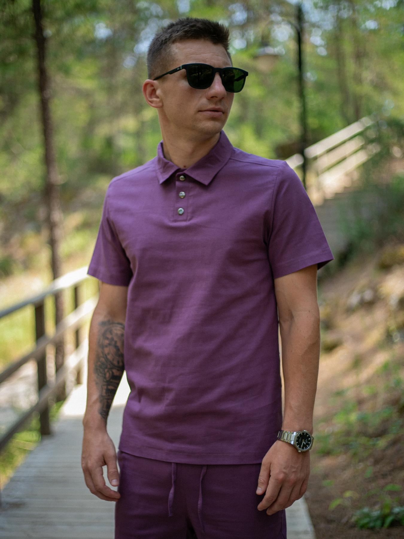 Костюм мужской Flax Intruder льняной S Фиолетовый (1624351714/3/1) - фото 7 Костюм мужской Flax Intruder льняной S Фиолетовый (1624351714/3/1) - фото 7