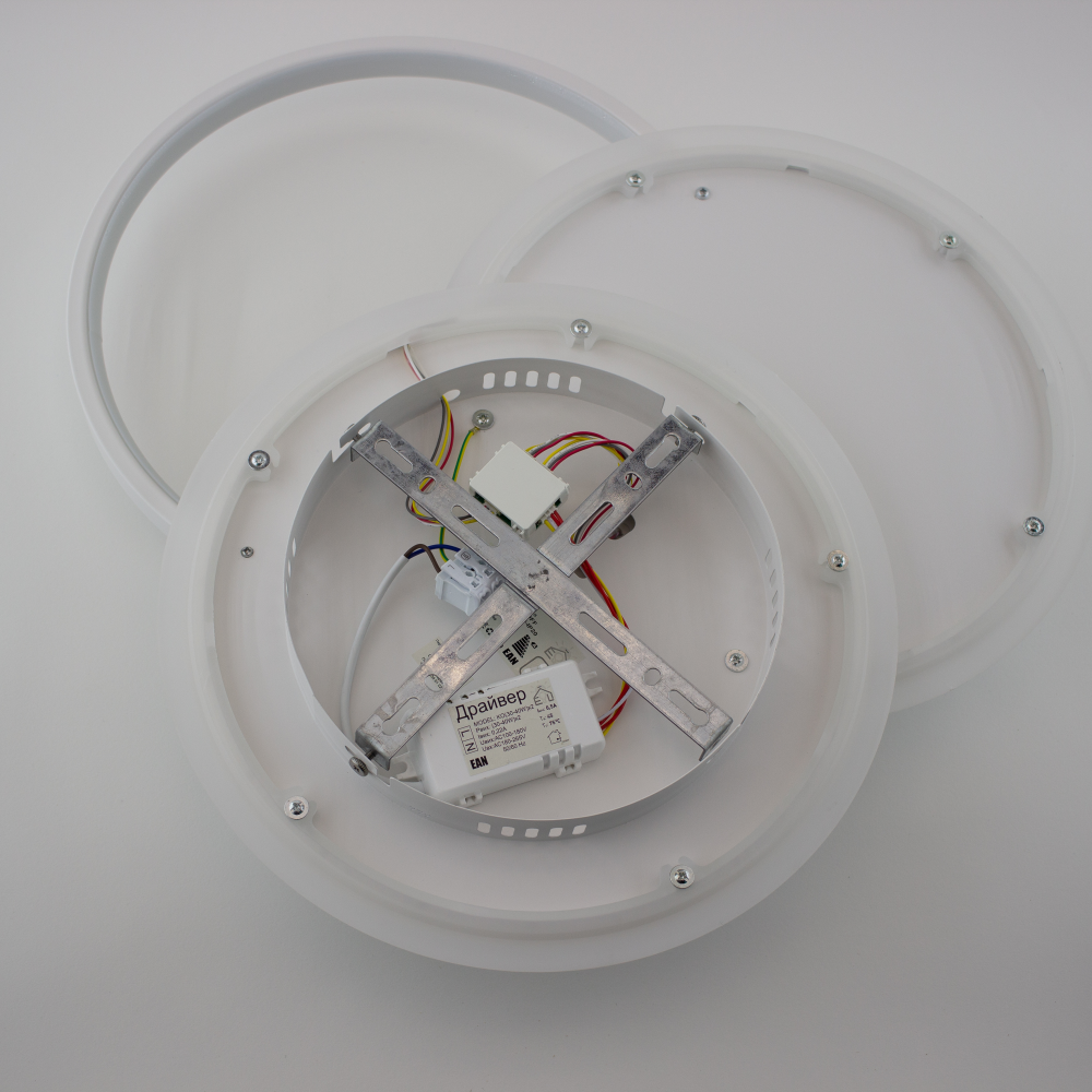 Люстра светодиодная ESLLSE VEGA TRIPLE 3R с пультом 70 Вт 490х490х60 мм Белый (10111) - фото 5 Люстра светодиодная ESLLSE VEGA TRIPLE 3R с пультом 70 Вт 490х490х60 мм Белый (10111) - фото 5