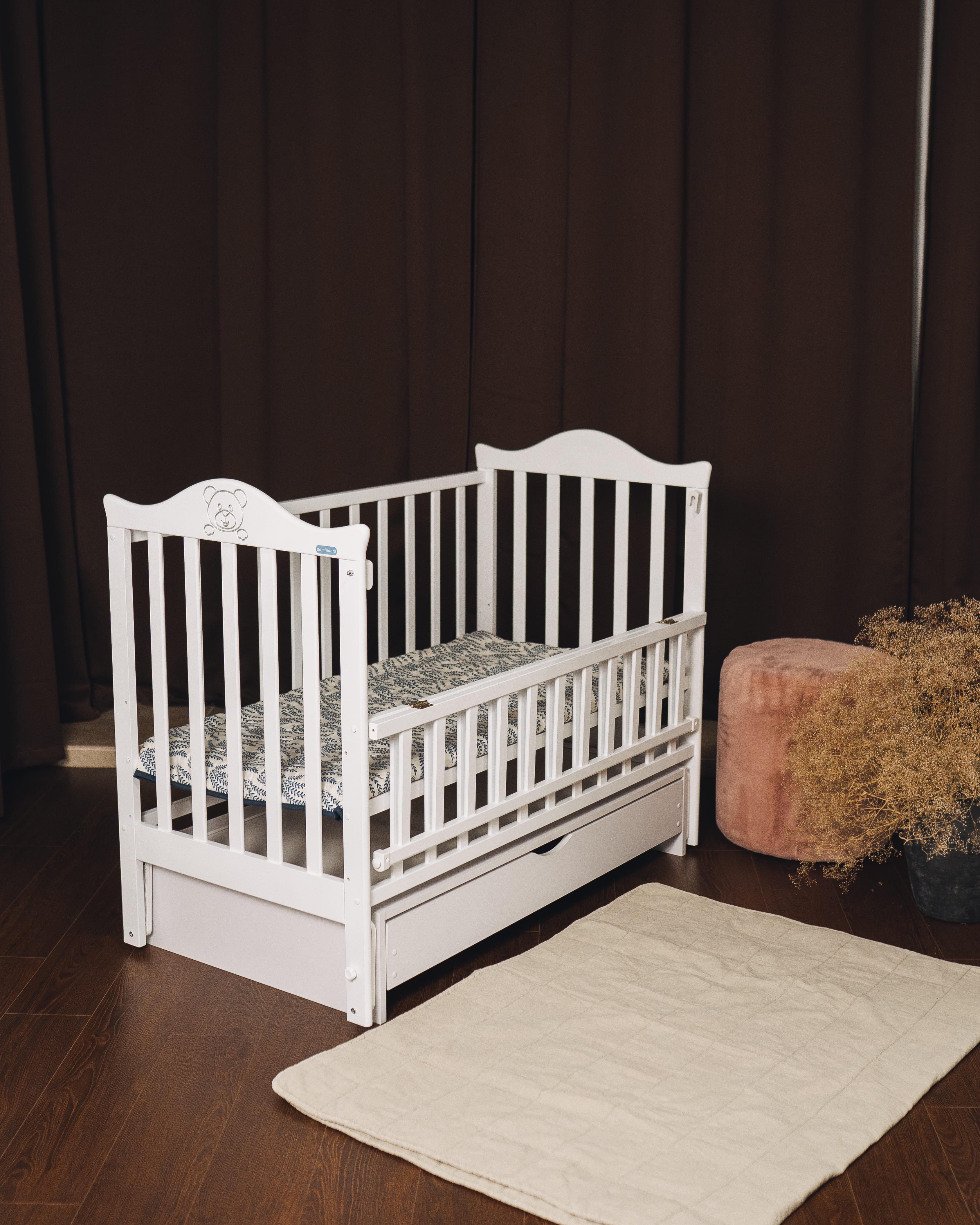 Детская кроватка Dominanta Тедди с ящиком Белый (ЛД 6 БШ) - фото 3 Детская кроватка Dominanta Тедди с ящиком Белый (ЛД 6 БШ) - фото 3