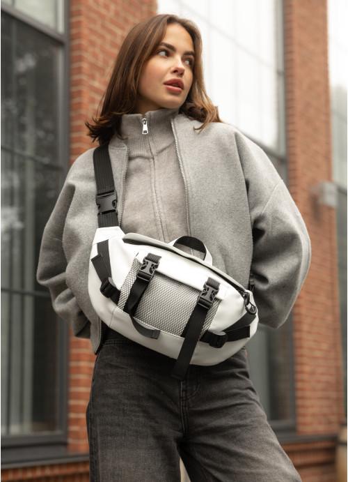 Бананка женская Sambag кожаная водостойкая Белый (28524125) - фото 2