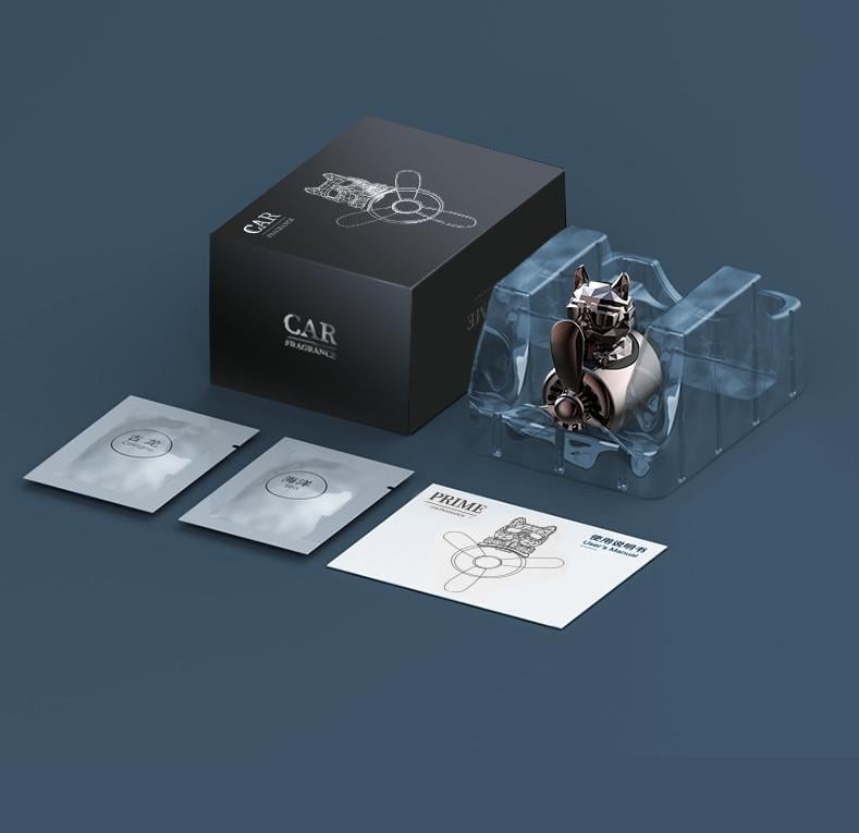 Ароматизатор для авто Пилот Бульдог многоразовый на решетку Бронзовый (1753721281)