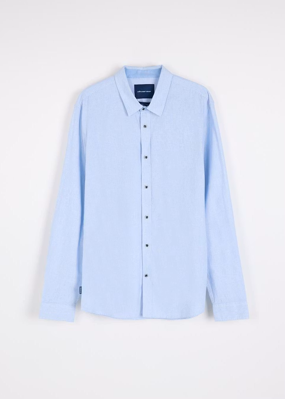 Рубашка мужская Diverse CORE LINEN длинный рукав M Бело-голубой (5905384104571)