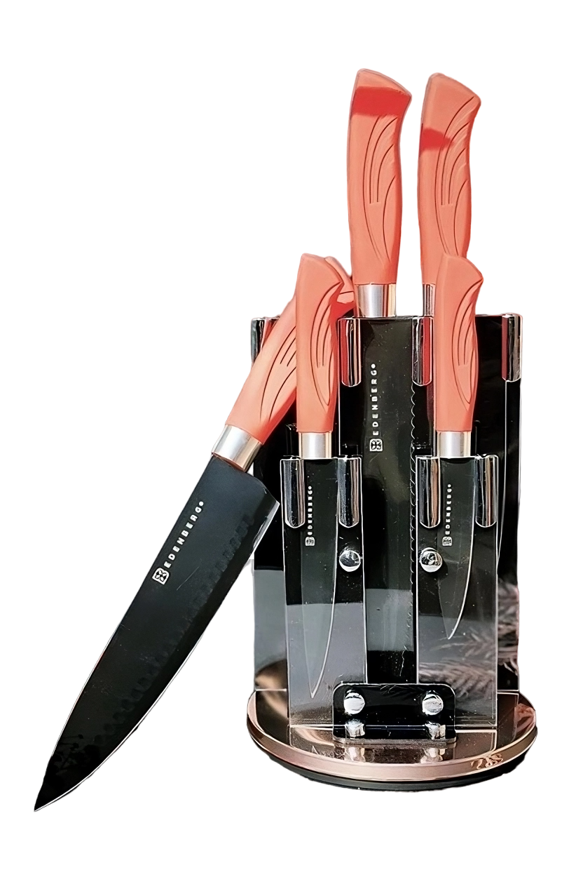 Набір ножів Edenberg EB-11006 з підставкою 6 пр. (9257947)