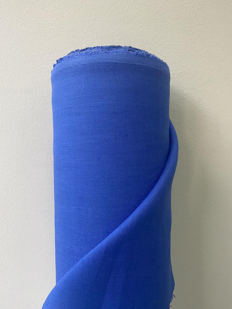 Тканина LINEN PLUS 100% льон 143 см 1561/572 Електрик - фото 6 Тканина LINEN PLUS 100% льон 143 см 1561/572 Електрик - фото 6