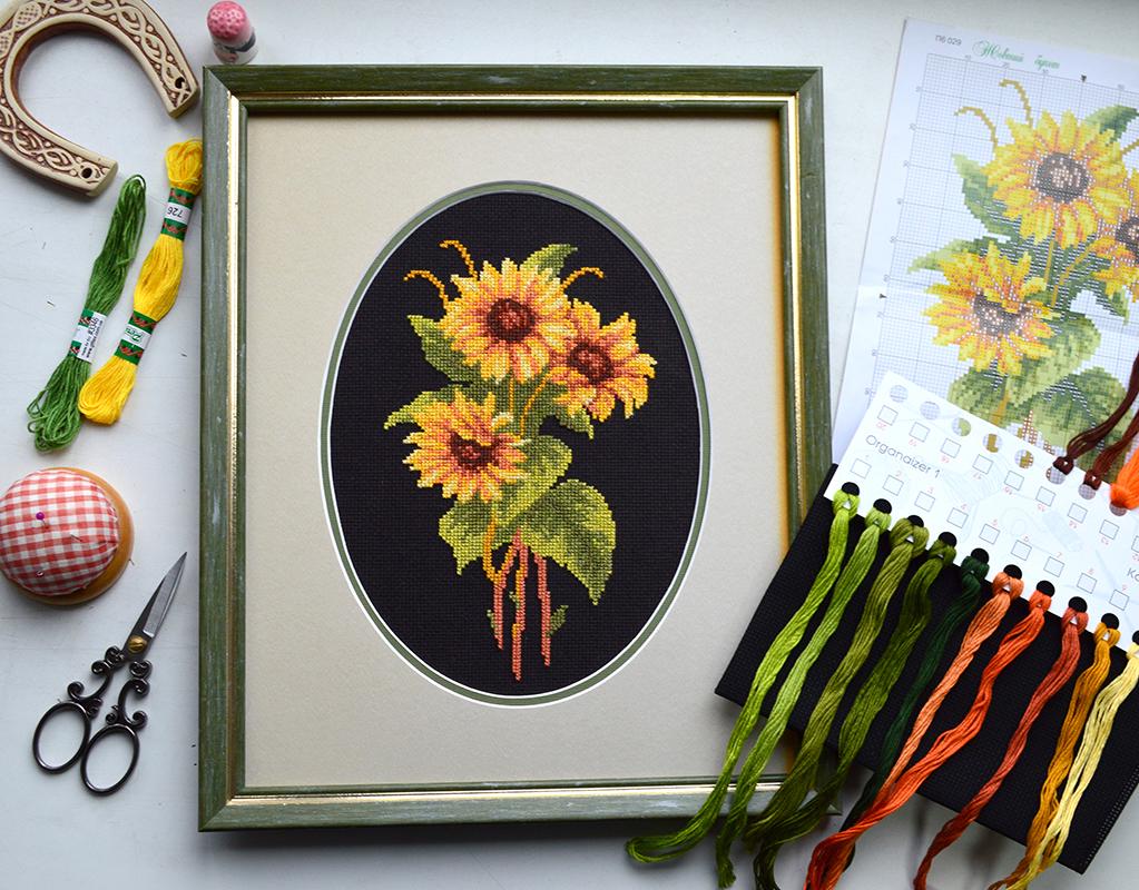 Набор для вышивки крестом Желтый букет (485)