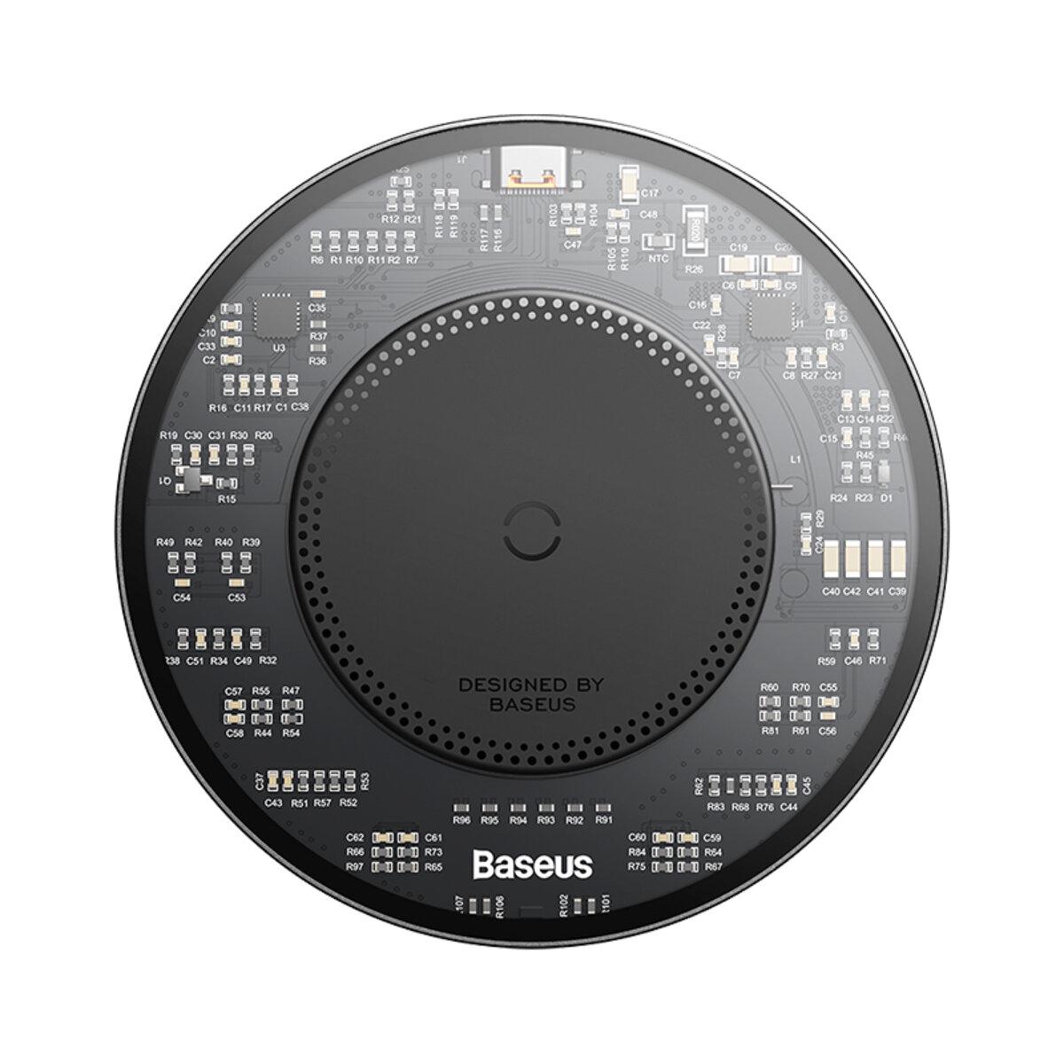 Зарядное устройство беспроводное BASEUS CCJJ050001 Simple 2 Wireless Charger 15W Cluster Black (26449821)