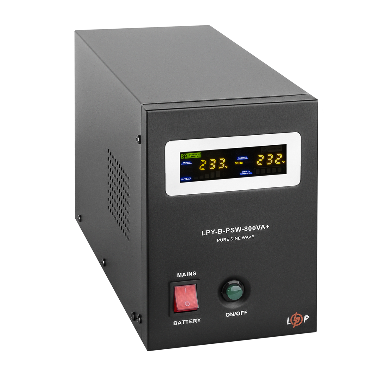 Источник бесперебойного питания LogicPower LPY-B-PSW-800VA+ 560 Вт 5A/15Aс правильной синусоидой 12В - фото 2