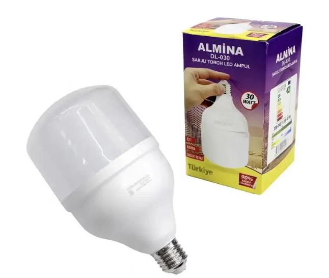 Лампочка светодиодная с акамулятором Almina 30W (9222758)