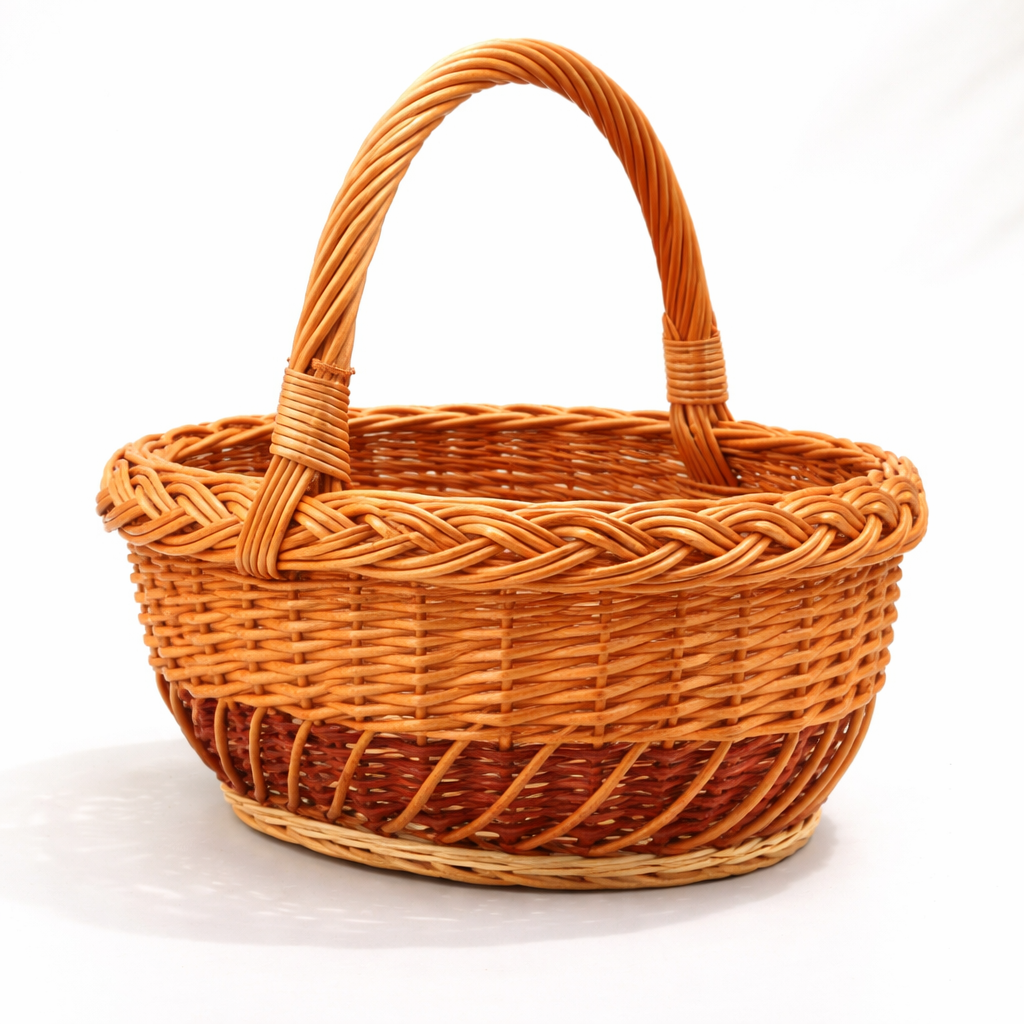 Корзина пасхальная овальная Коричневый (9890)