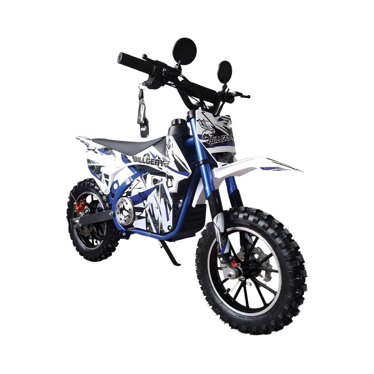 Электрический питбайк Billgery BLG-036078 двигатель 1000W аккумулятор 36V 12Ah Синий (27108093)