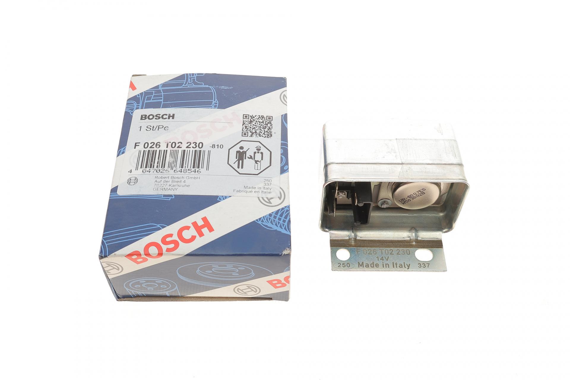 Реле генератора 12V Opel Kadett/VW T2 1,1-2,0-79- (F 026 T02 230)