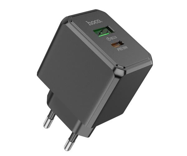 Зарядний пристрій мережевий Hoco CS14A Ocean PD20W/QC3.0 3А Black