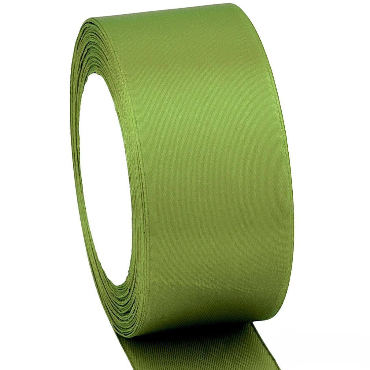 Лента атласная 5 см 1 рулон 23 м Оливковый (ЛТ0050а35) Лента атласная 5 см 1 рулон 23 м Оливковый (ЛТ0050а35)