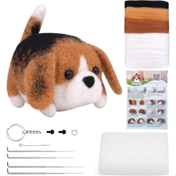 Набор для валяния из шерсти с иглами для начинающих для создания игрушки DIY