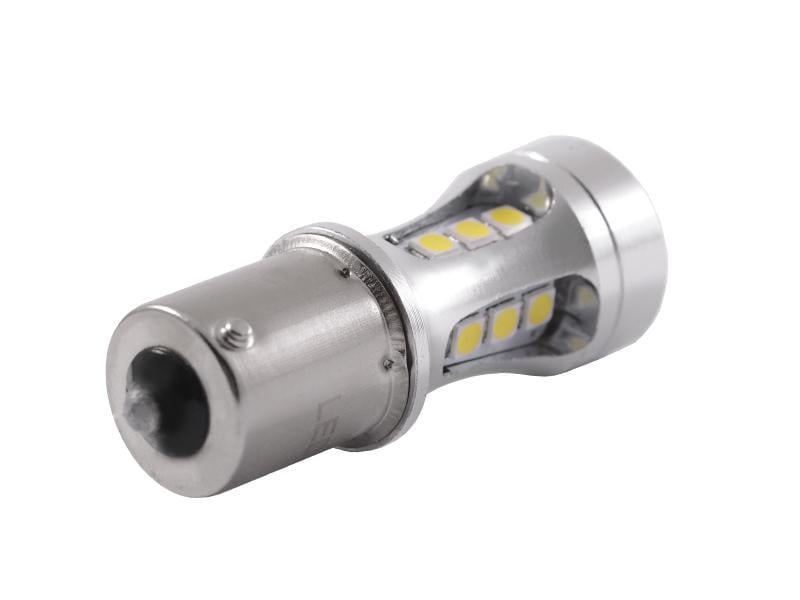Автомобильная лампа светодиодная LEDUA T25-3030-12 SMD+6 SMD линза 1156 12V Белый (2217) - фото 2