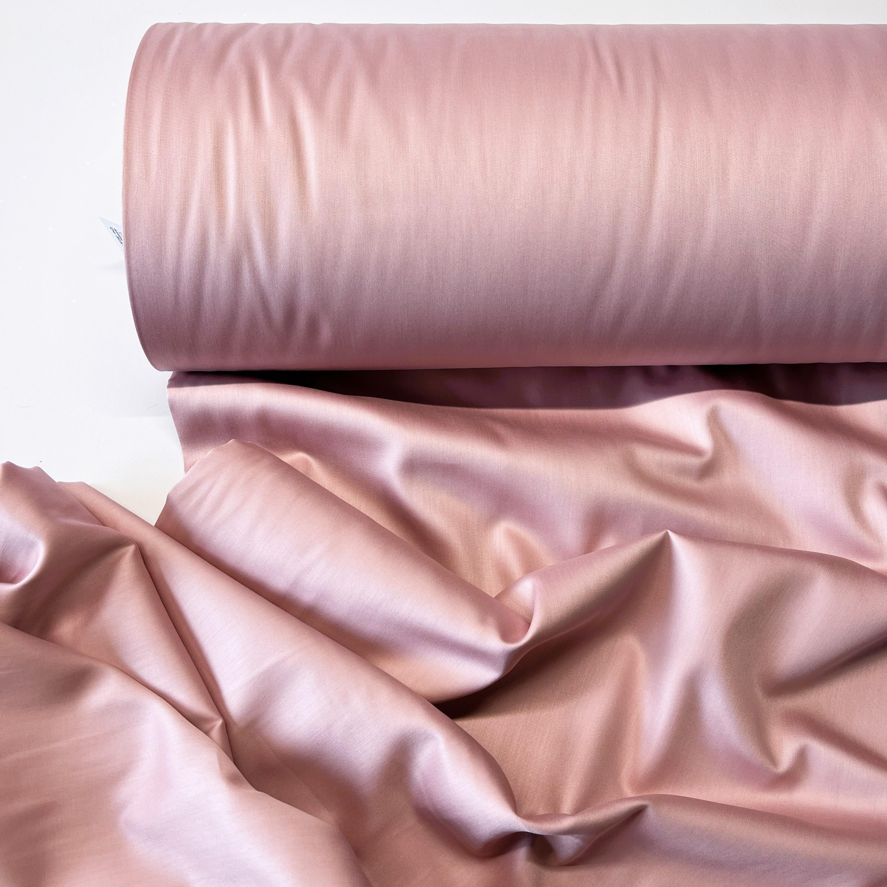 Ткань для постельного белья сатин однотонный хлопок 240 см Пудровый (ST-3013)