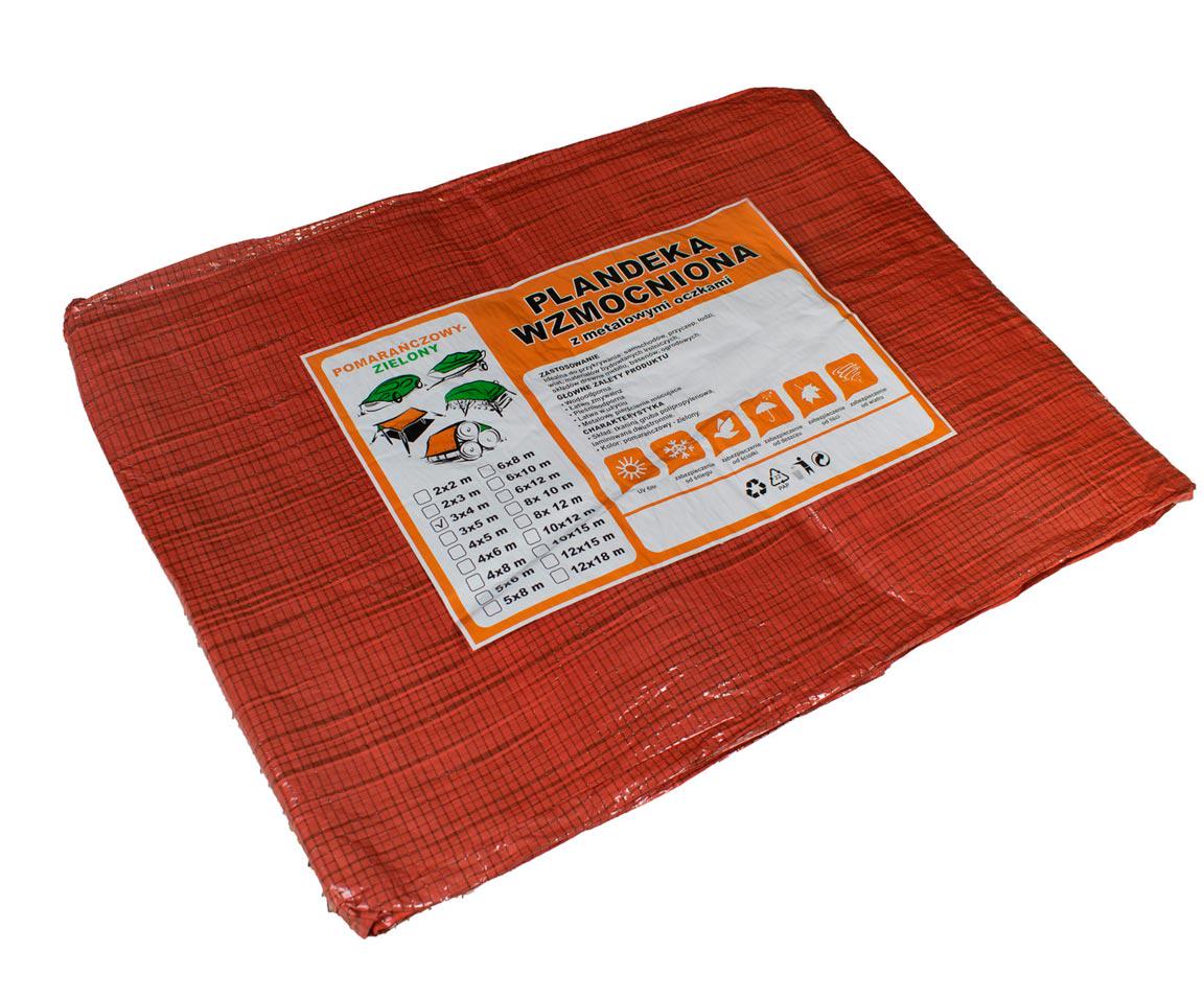 Тент от дождя и солнца 80 г/м2 2х3 м Зелено-оранжевый (FSSТЕНТ00068)