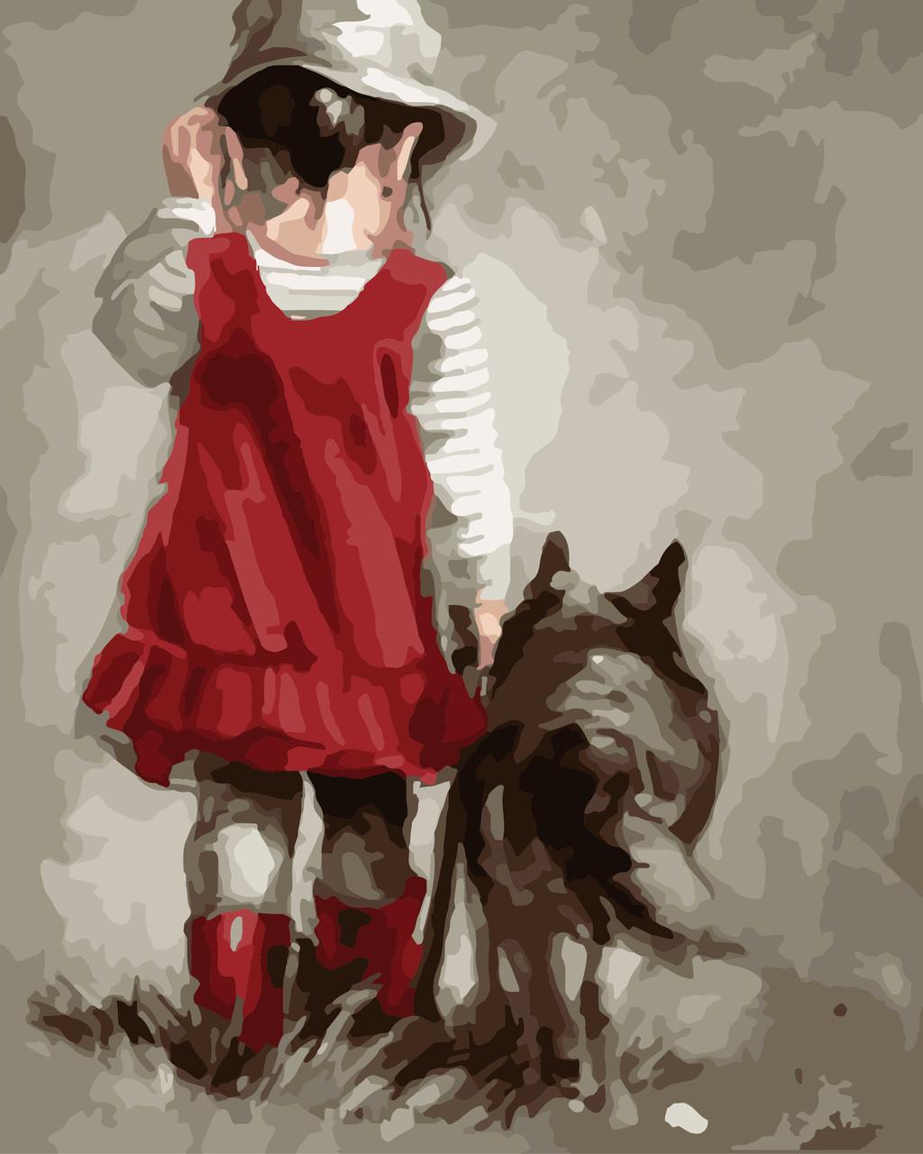 Картина по номерам Идейка Лучший друг 40x50 см (skl-КНО2313)