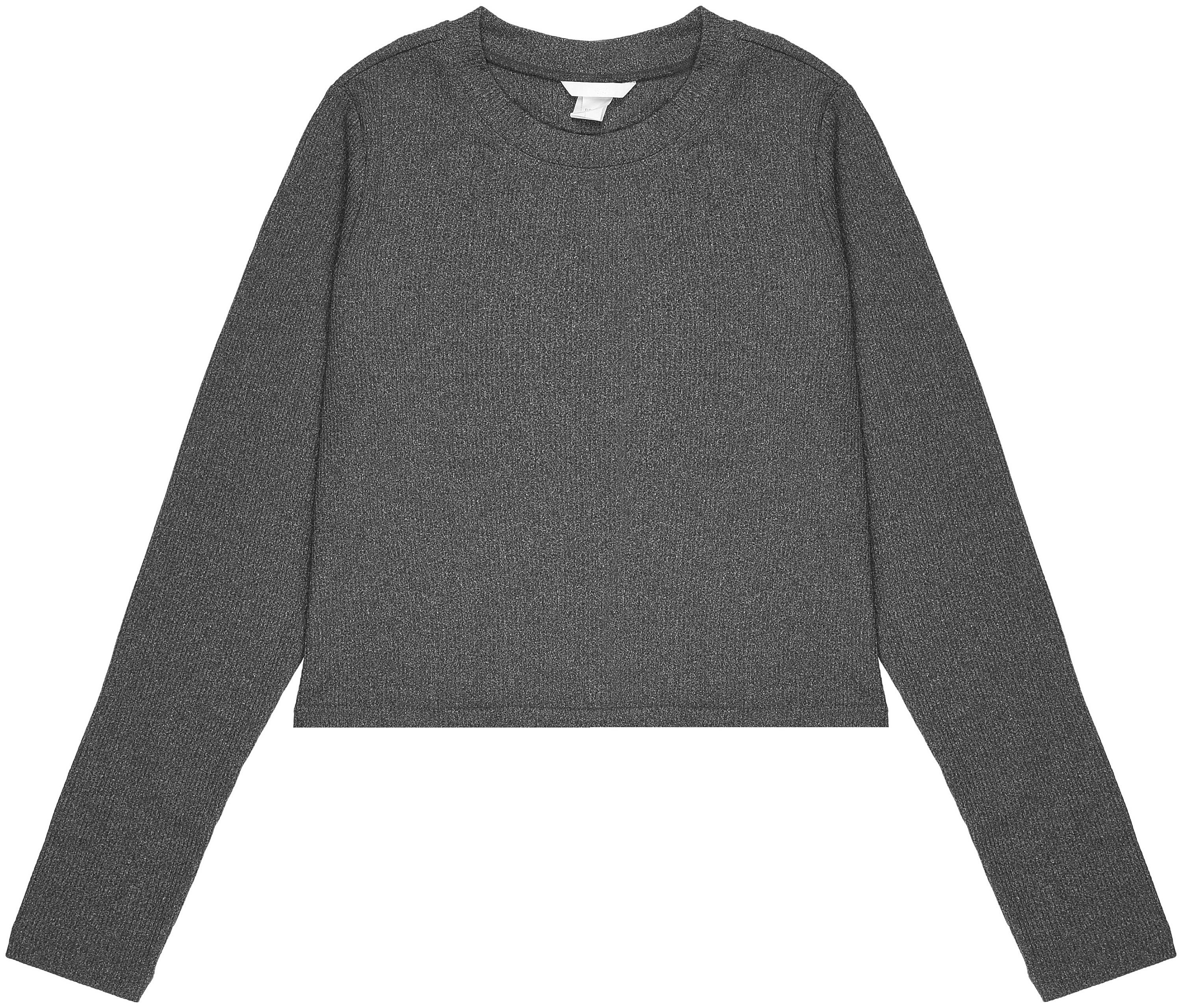 Джемпер H&M L Сірий меланж (4121314)