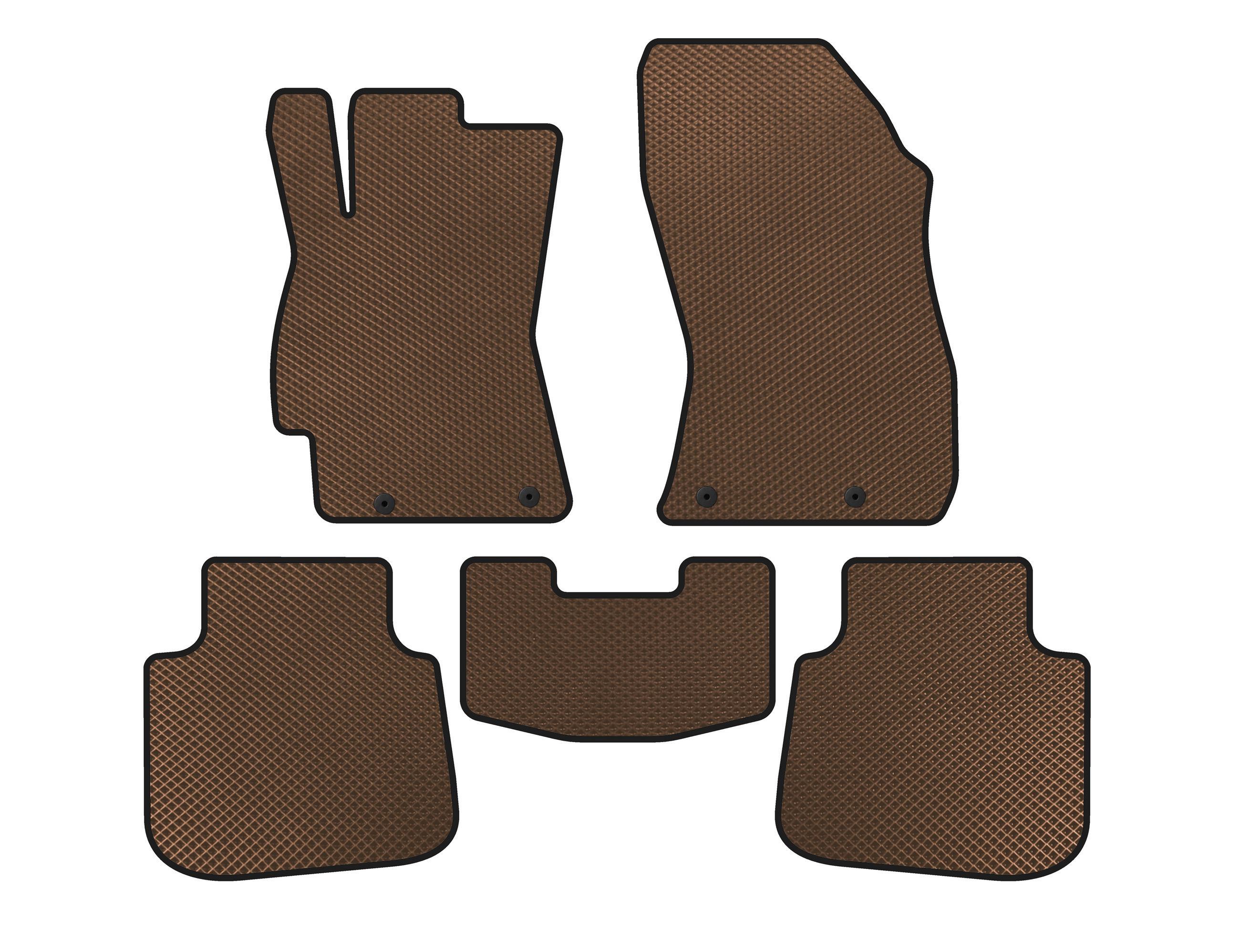 Коврики EVA Digital Designs для Subaru Legacy 2014-2019 гг. Коричневый (141996)