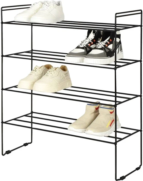 Етажерка для взуття Fabrika Home Art Max 64х25х77 см Чорний (FK1076B)