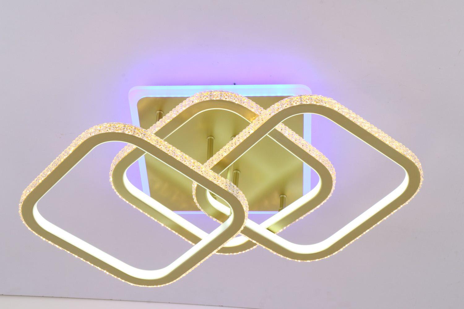 Люстра светодиодная с пультом Valeso V K29139-3+1 GD (000036457) - фото 1 Люстра светодиодная с пультом Valeso V K29139-3+1 GD (000036457) - фото 1