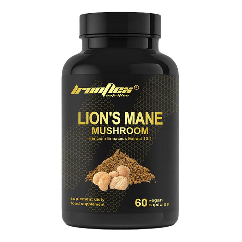 Гериций ежовой IronFlex Lion's Mane Mushroom 60 вега-капс. (22737-01) Гериций ежовой IronFlex Lion's Mane Mushroom 60 вега-капс. (22737-01)