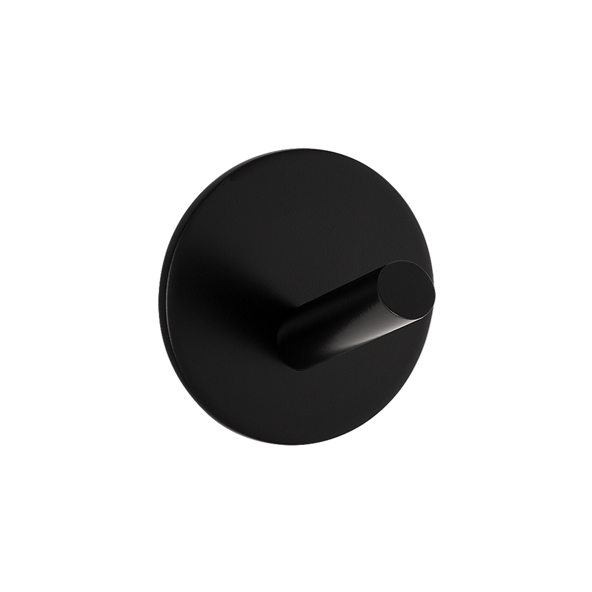 Гачок меблевий одинарний клейкий HS-504R Black