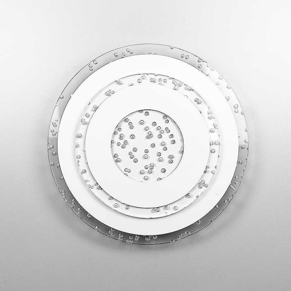 Светильник Line.F 2245-300 Q WT с прозрачным акрилом с пузырьками круглый 30 см. (3480_6794)