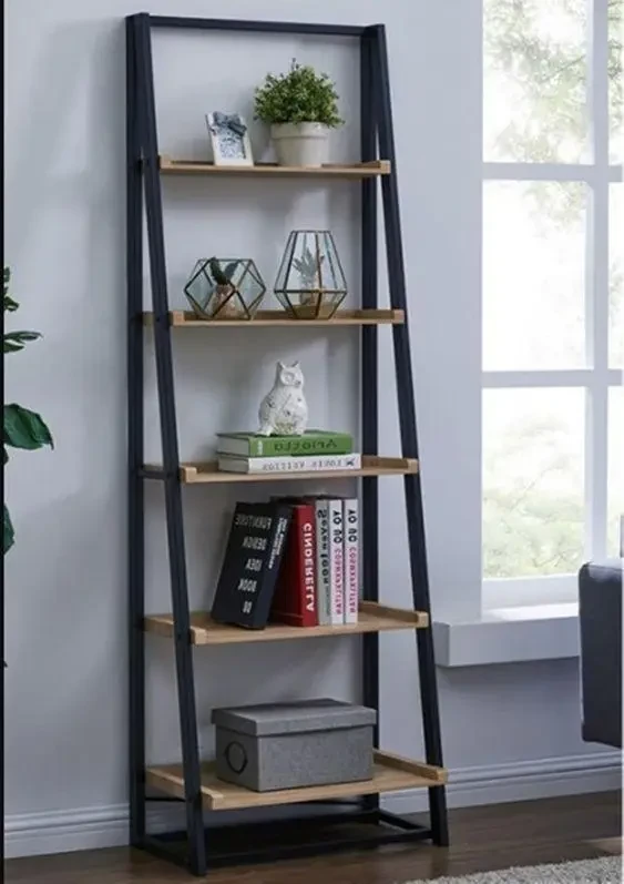 Стеллаж Loft NS-1657 с полками узкий для работы и кабинет Черный (3075780124)