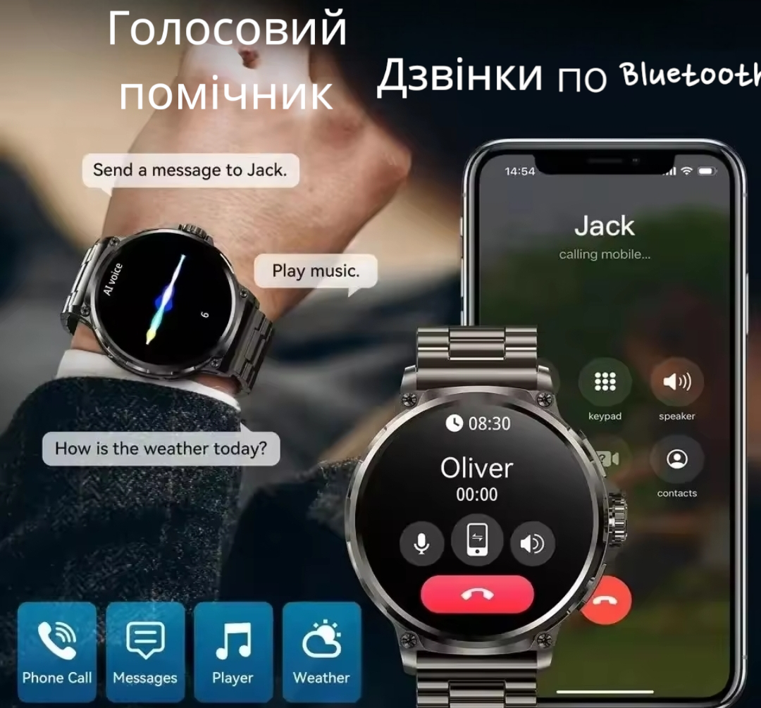 Смарт Часы мужские Power Pro батарея Компас/Android/IOS 710 mAh Черный - фото 5 Смарт Часы мужские Power Pro батарея Компас/Android/IOS 710 mAh Черный - фото 5