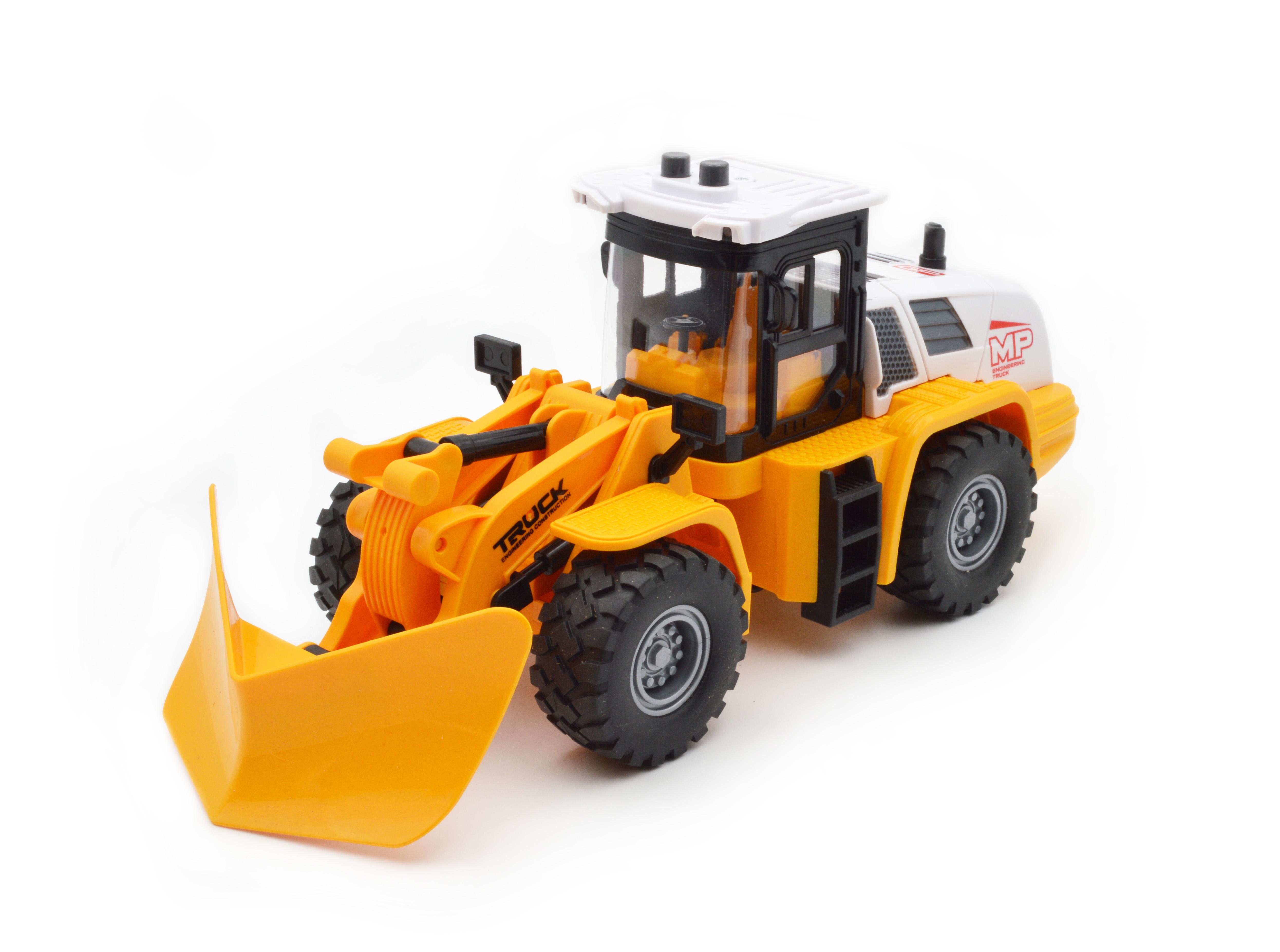 Игрушечный грейдер JS 129A-1 инерция звук свет