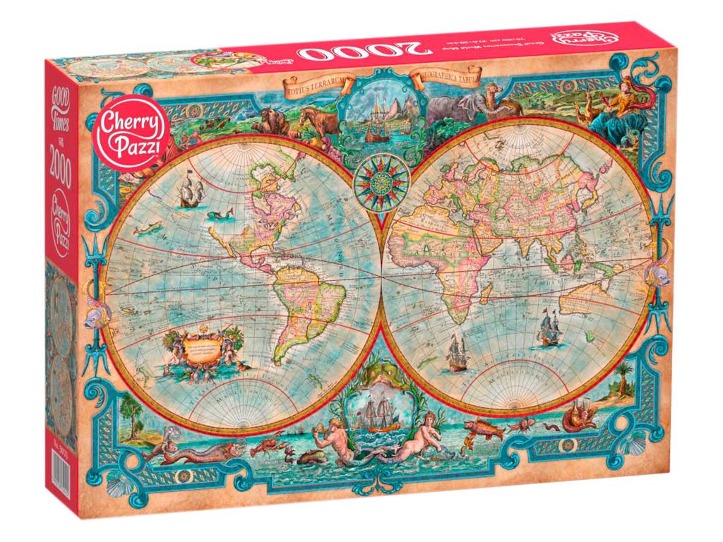Пазли CherryPazzi 2000 Карта світу Великих відкритів 50125 70x100 см (MTT-187625) Пазли CherryPazzi 2000 Карта світу Великих відкритів 50125 70x100 см (MTT-187625)