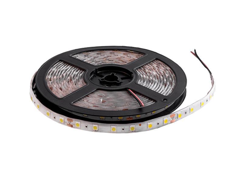 Светодиодная лента LED UA 5050 60 LED 10 мм 24 В 14,4 Вт/м IP65 двойная плата Белый (381)