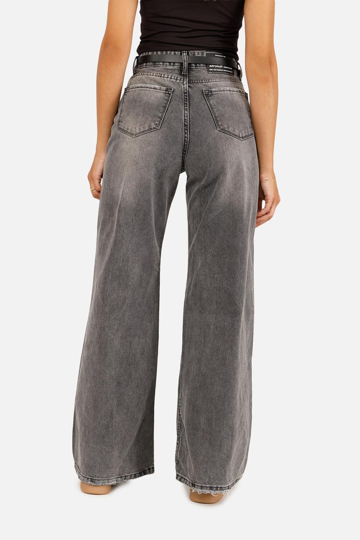 Джинсы женские Baggy ЦБ-00257430 р. 52 Темно-серый (SKT001013058) - фото 3 Джинсы женские Baggy ЦБ-00257430 р. 52 Темно-серый (SKT001013058) - фото 3