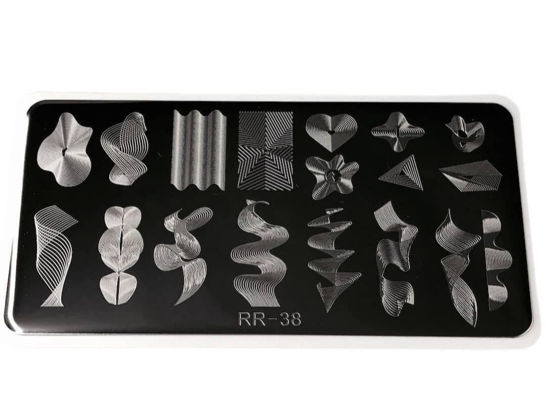 Пластина для стемпинга Richcolor Абстракция RR-38
