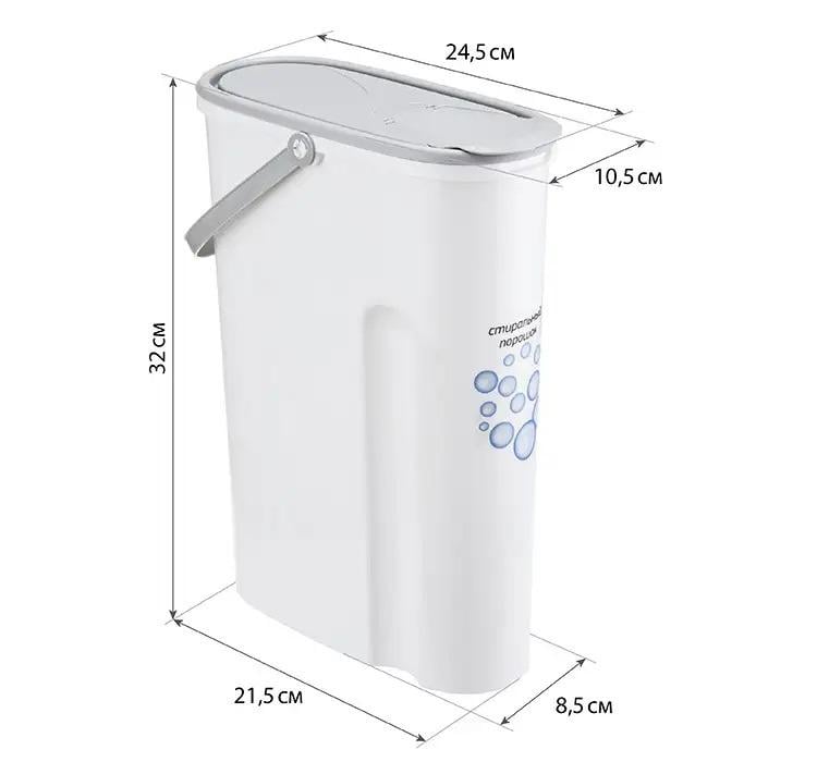 Контейнер для стирального порошка Idea Home 1240-IH 5 л Синий - фото 2 Контейнер для стирального порошка Idea Home 1240-IH 5 л Синий - фото 2