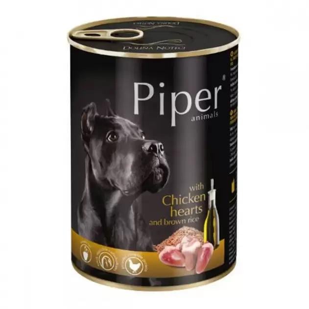 Корм влажный для собак Dolina Noteci Piper Dog с куриным сердцем и коричневым рисом 400 г (5902921300335)