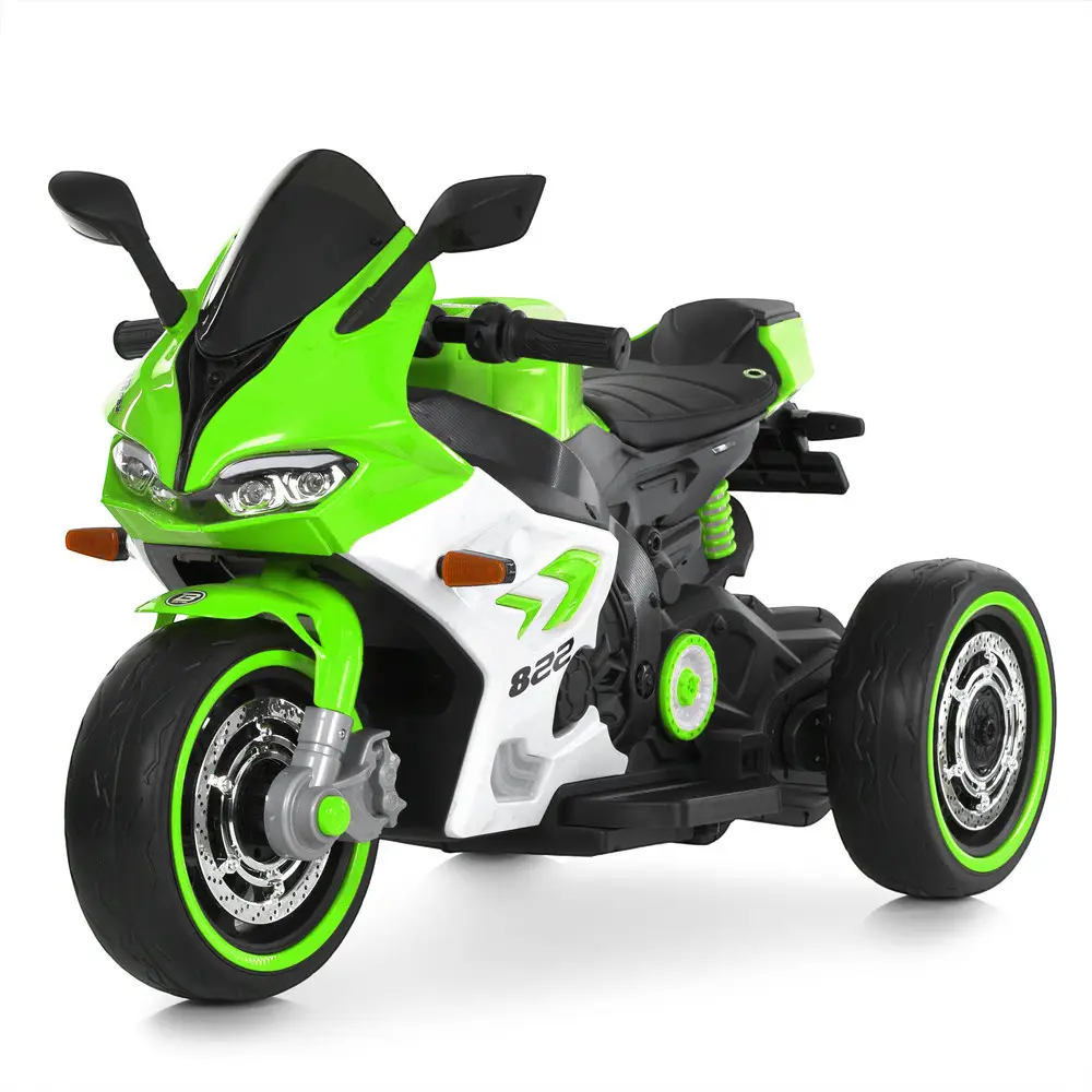 Мотоцикл детский электрический Bambi Racer M 6307EL-5 трехколесный Зеленый