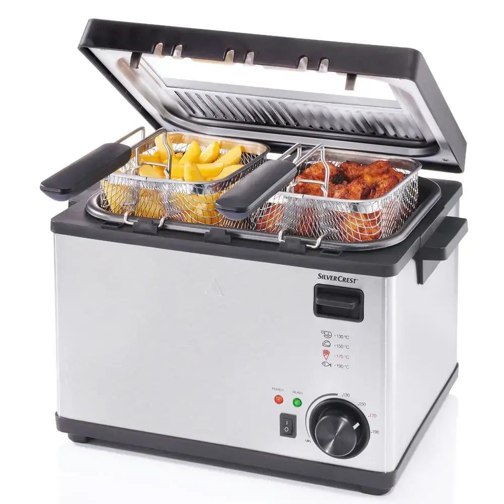 Фритюрница Silver Crest SEF3 2000 C5 3 корзины/регулятор температуры Фритюрница Silver Crest SEF3 2000 C5 3 корзины/регулятор температуры