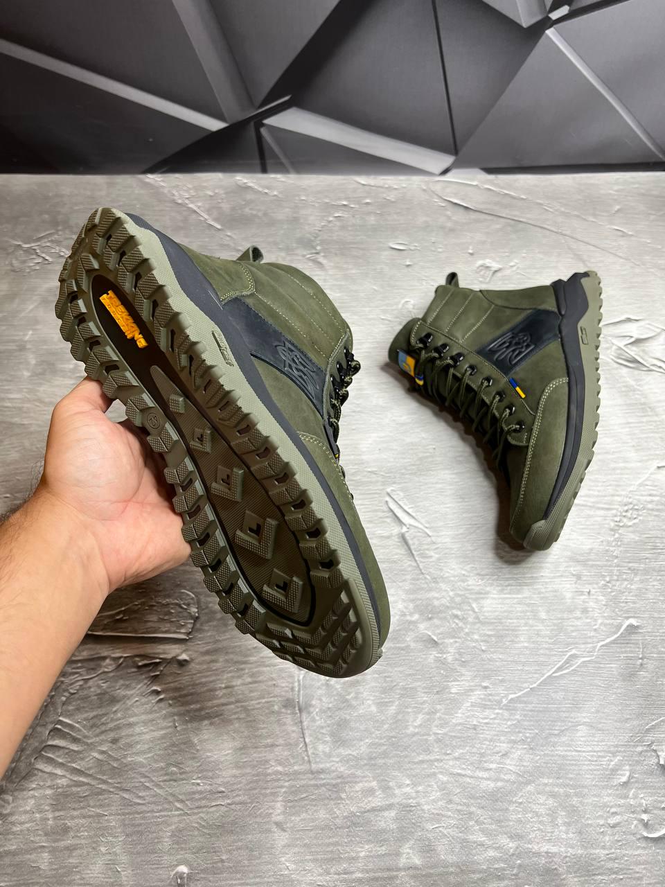 Берці зимові чоловічі з хутром та гербом р. 42 Хакі - фото 3 Берці зимові чоловічі з хутром та гербом р. 42 Хакі - фото 3