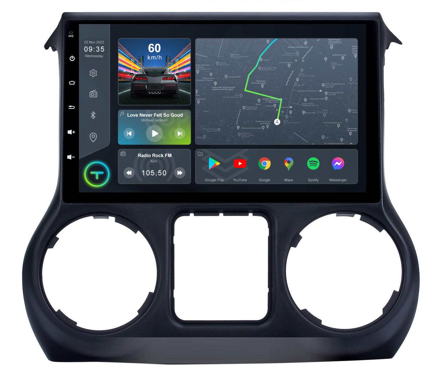 Автомагнитола штатная Torssen F9232 для Jeep Wrangler 2011-2014 г. 4G/Carplay/DSP 2/32 GB 9" (20220672)