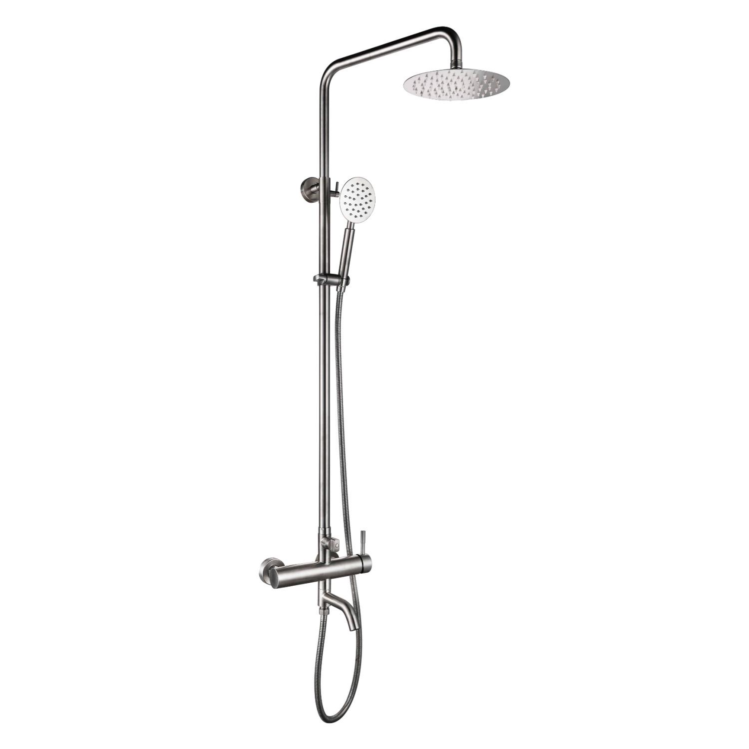Душевая система со смесителем Platinum 0318 BW PLS-A33660 Сатин (158369)