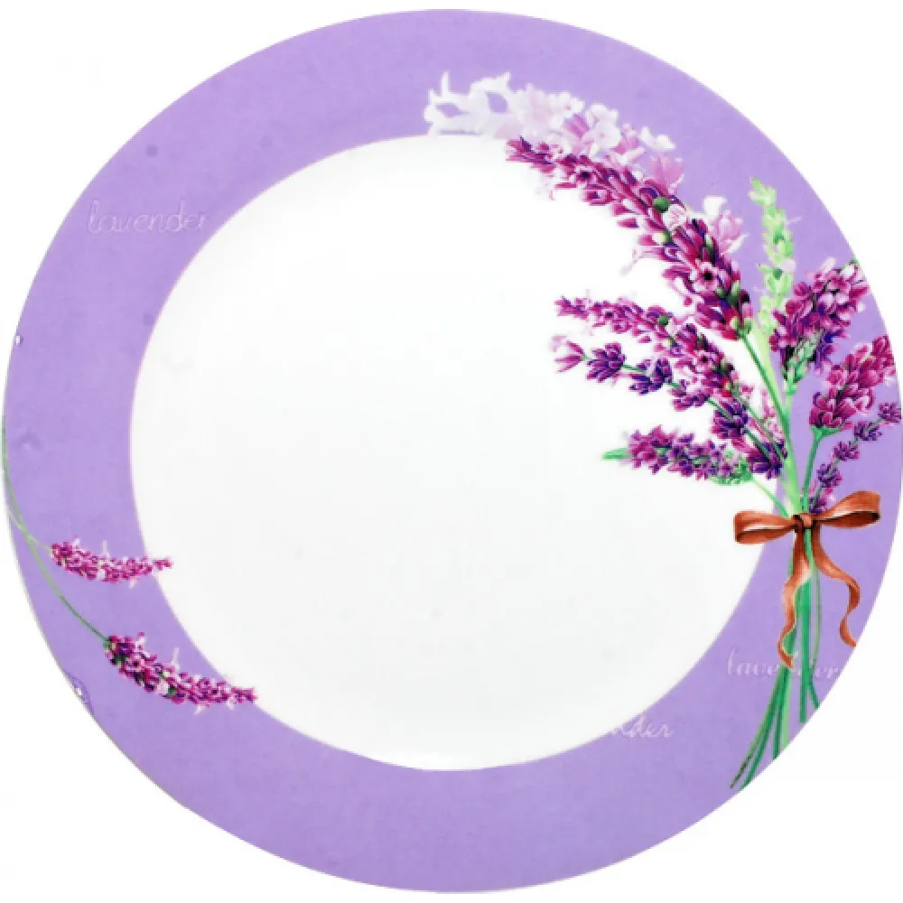 Набір тарілок SNT Лаванда 22 см 3 шт. (30002-1436) Набір тарілок SNT Лаванда 22 см 3 шт. (30002-1436)
