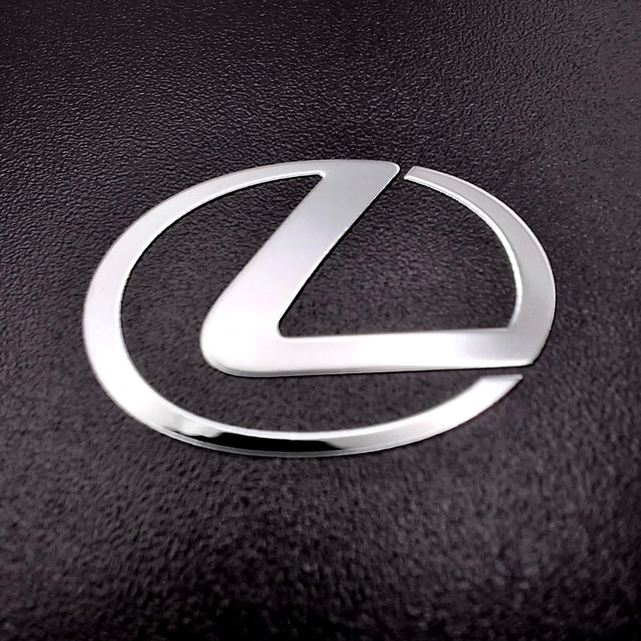 Эмблема Lexus в салон авто 2х2 см Хром глянцевый (2957686201)