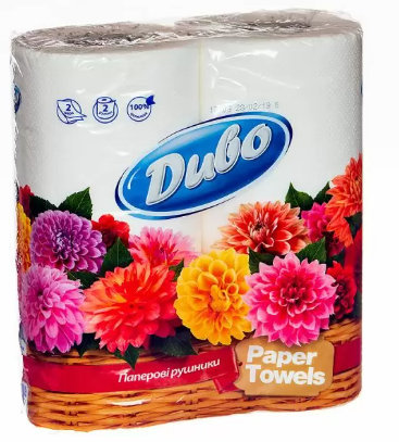 Полотенца бумажные Диво на гильзе 2 шт. Белый