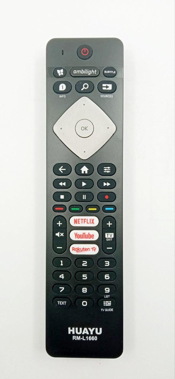 Пульт HUAYU RM-L1660AMBILIGHT NETFLIX/YOUTUBE/RakutenTV SMART TV Philips(25880)